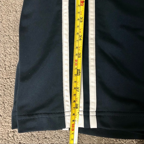 ADIDAS Men’s Navy Blue and White Stripe Track Pants - Medium - Picture 11 of 15